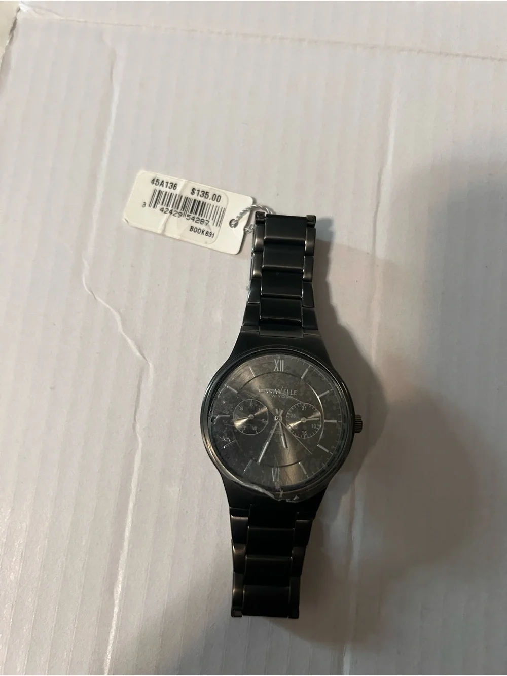 Black Stainless Steel Men’s Chronograph Watch - Unknown Brand